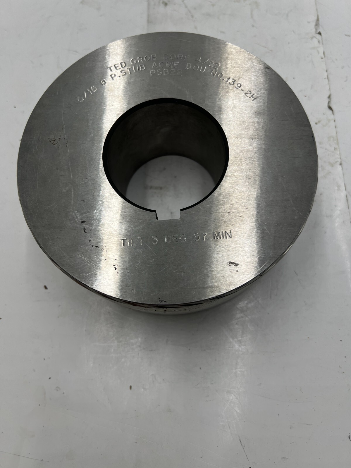 Ted Grob Corp 4/22 5/16 P.STUB ACME D0U No.139-2H Thread Rolling Die