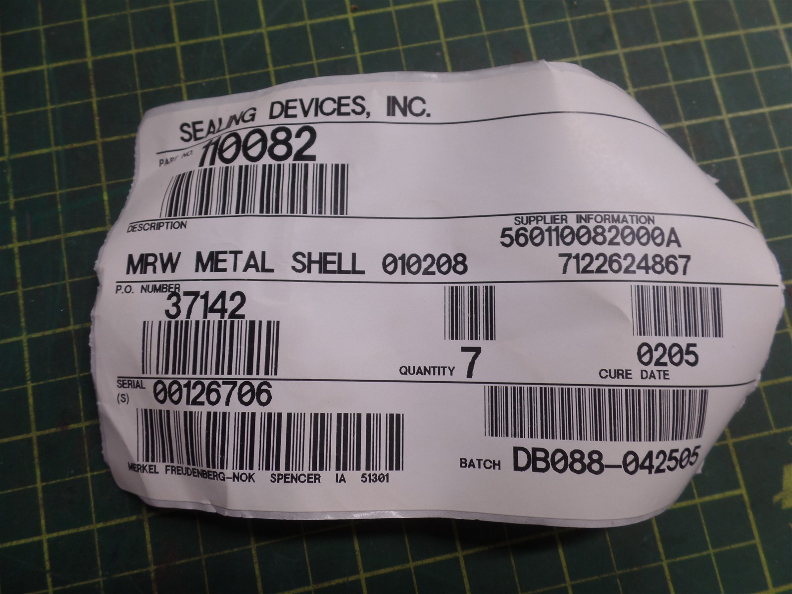 GENUINE TROJAN O&K 10460105100 5″ LIP SEAL ASSEMBLY, TEREX 10-460105100, N.O.S