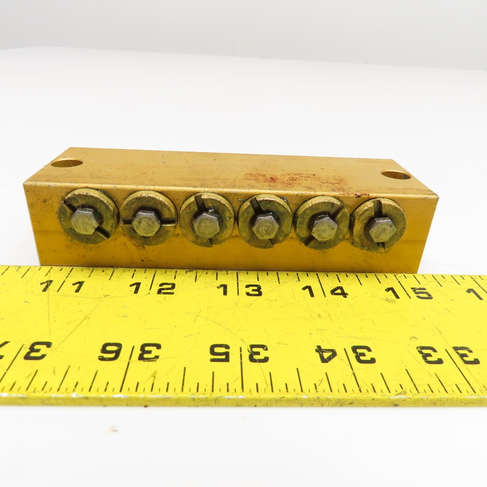 6 Way Lubrication Metering Manifold 1/4″ NPT
