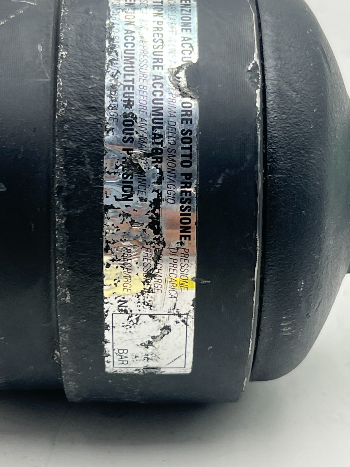 Genuine Fox Pressure Accumulator Nitrogen Oil Black Heavy Duty