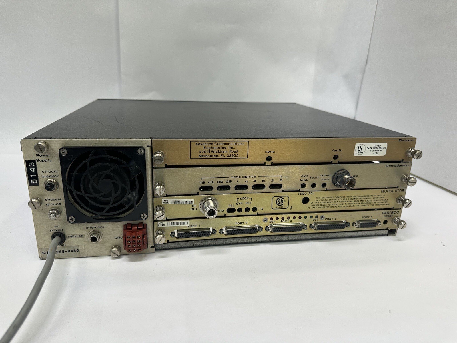 Scientific Atlanta Model AD-4555 DPU, Decoder, Demodulator, Modulator, PAD/RCC