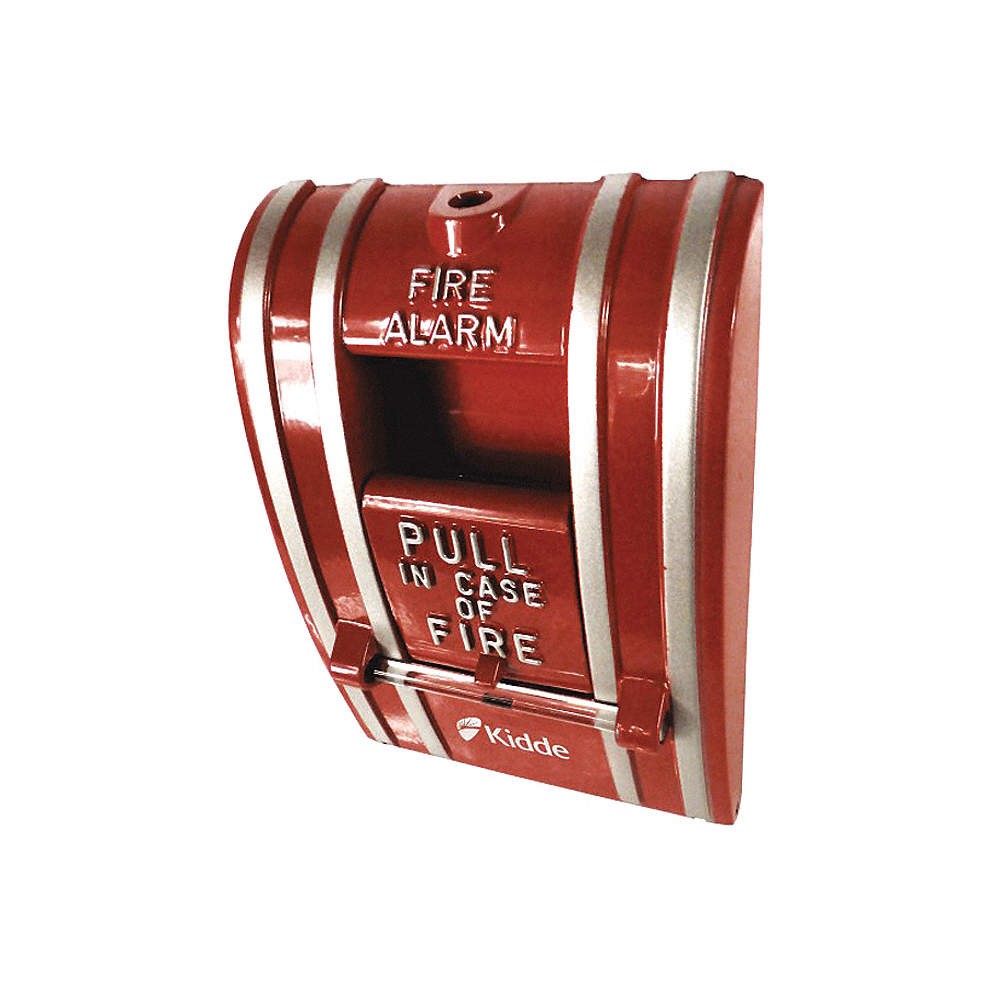 KIDDE K-270A-SPO Fire Alarm Pull Station,Red,2-1/2″ D 405F14
