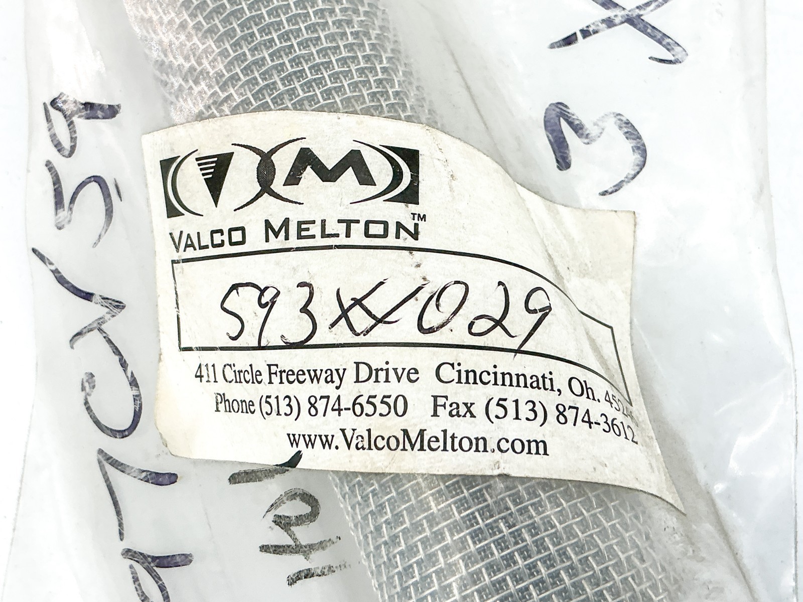 New Valco Melton 593XX029 Filter Screen