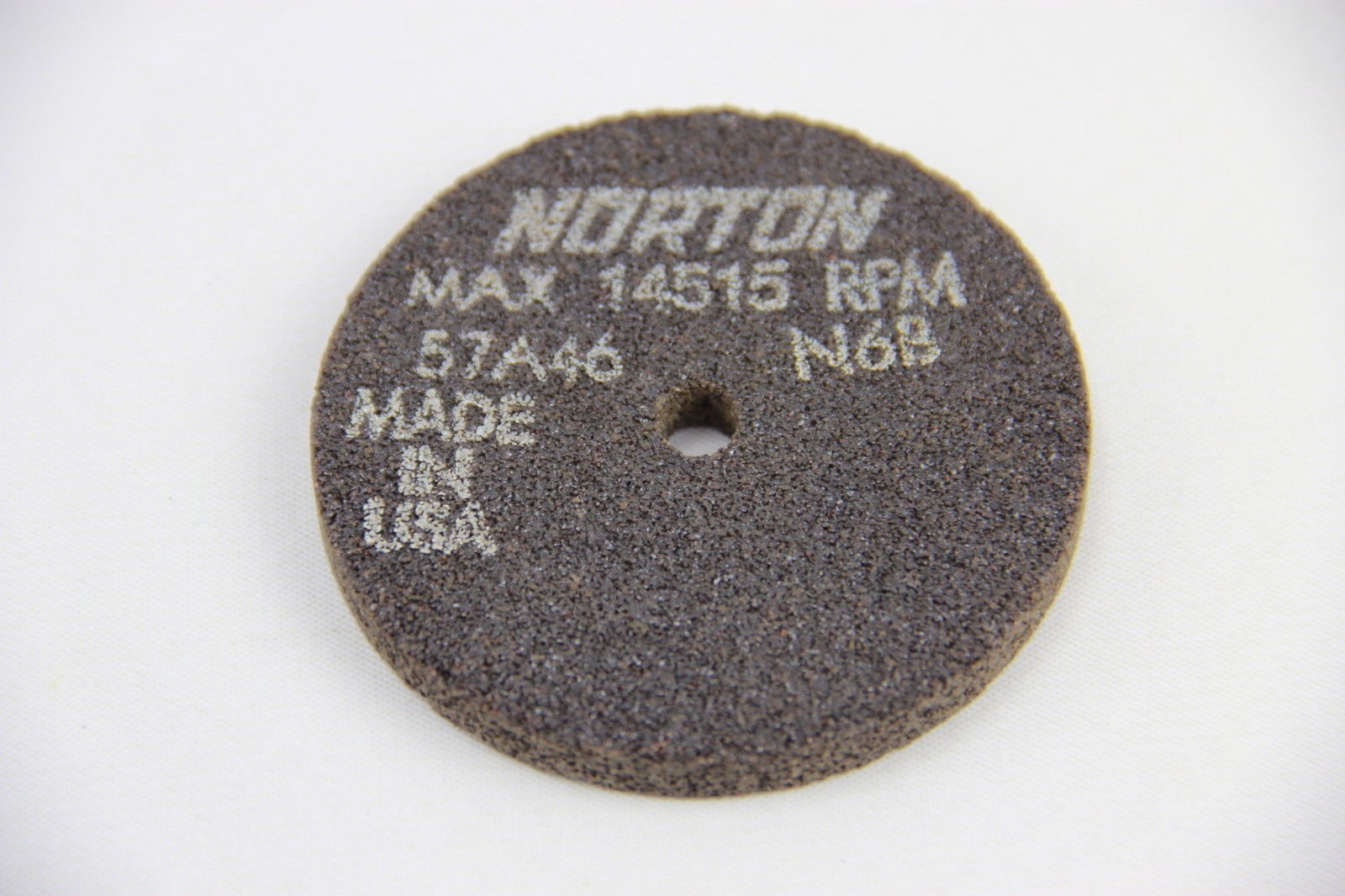 Norton 57A46 N6B Grinding Wheel MAX 14515RPM Abrasive 2-1/2″x1/4″x1/4″ – NEW
