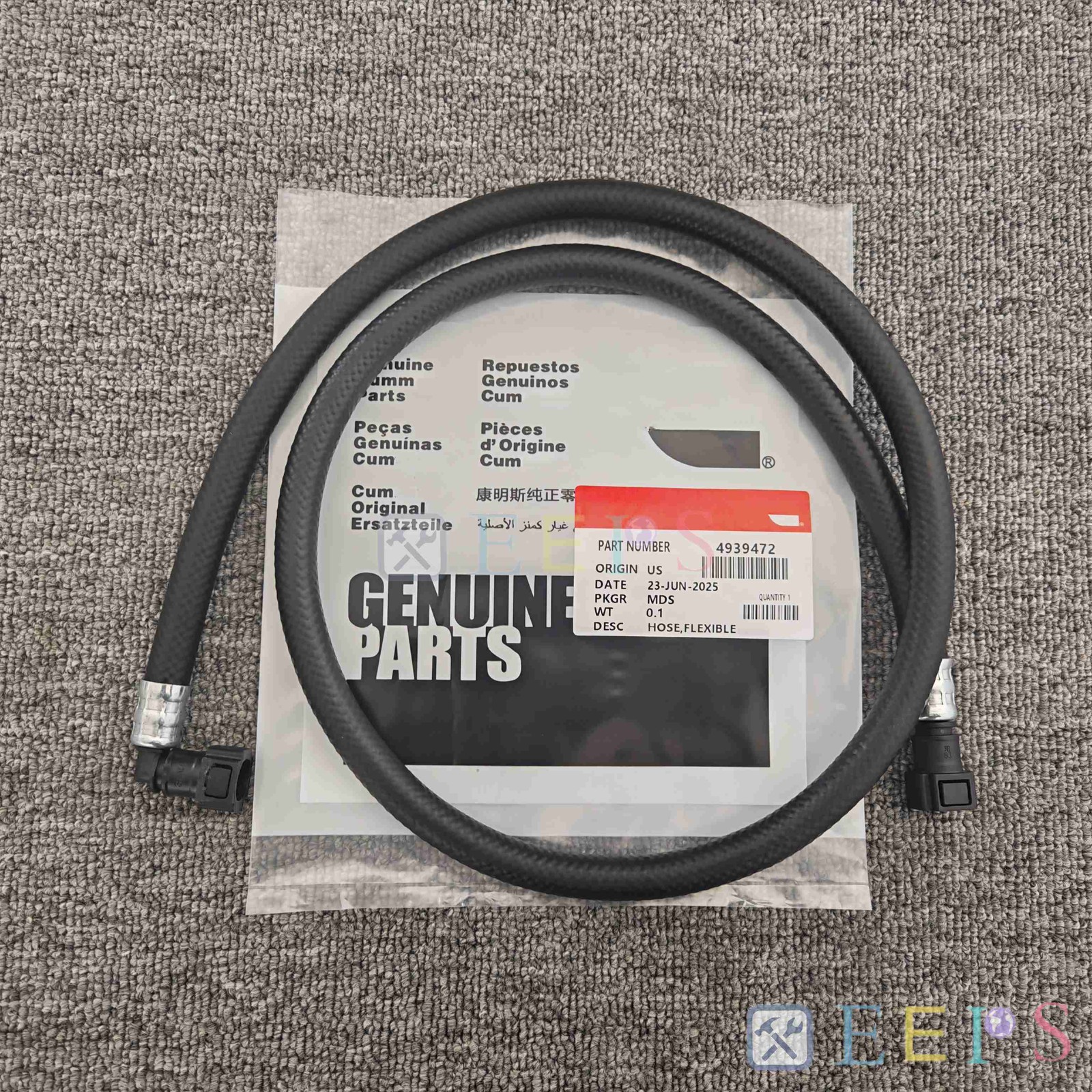 HOSE FLEXIBLE For Cummins 4B3.9 B5.9 6B5.9 B4.5 ISB 6.7 B129B B4.5S 4939472 US