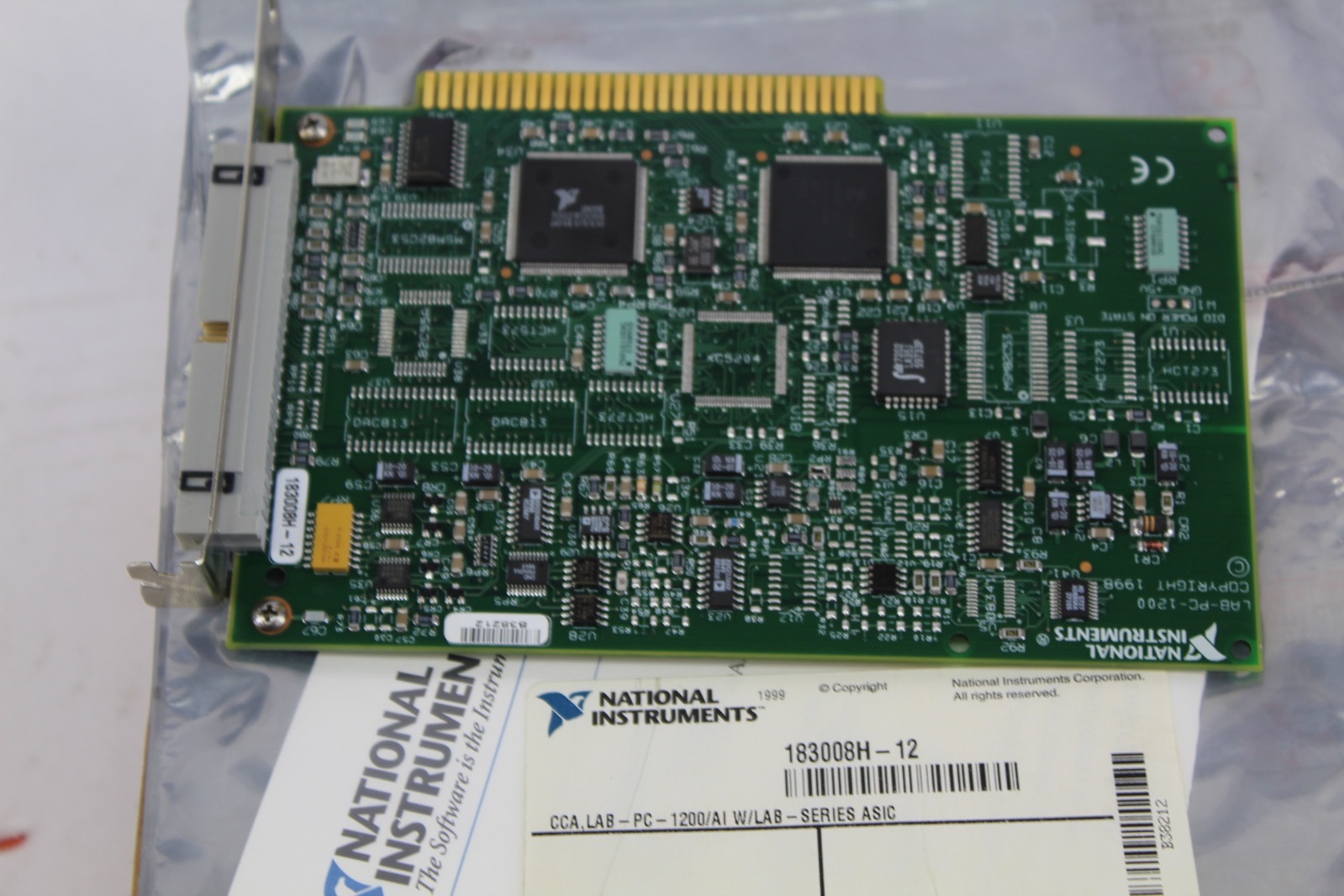 National Instruments Lab PC 1200/AI W/LAB Series ASIC 183008H-12 *NEW* (B84)