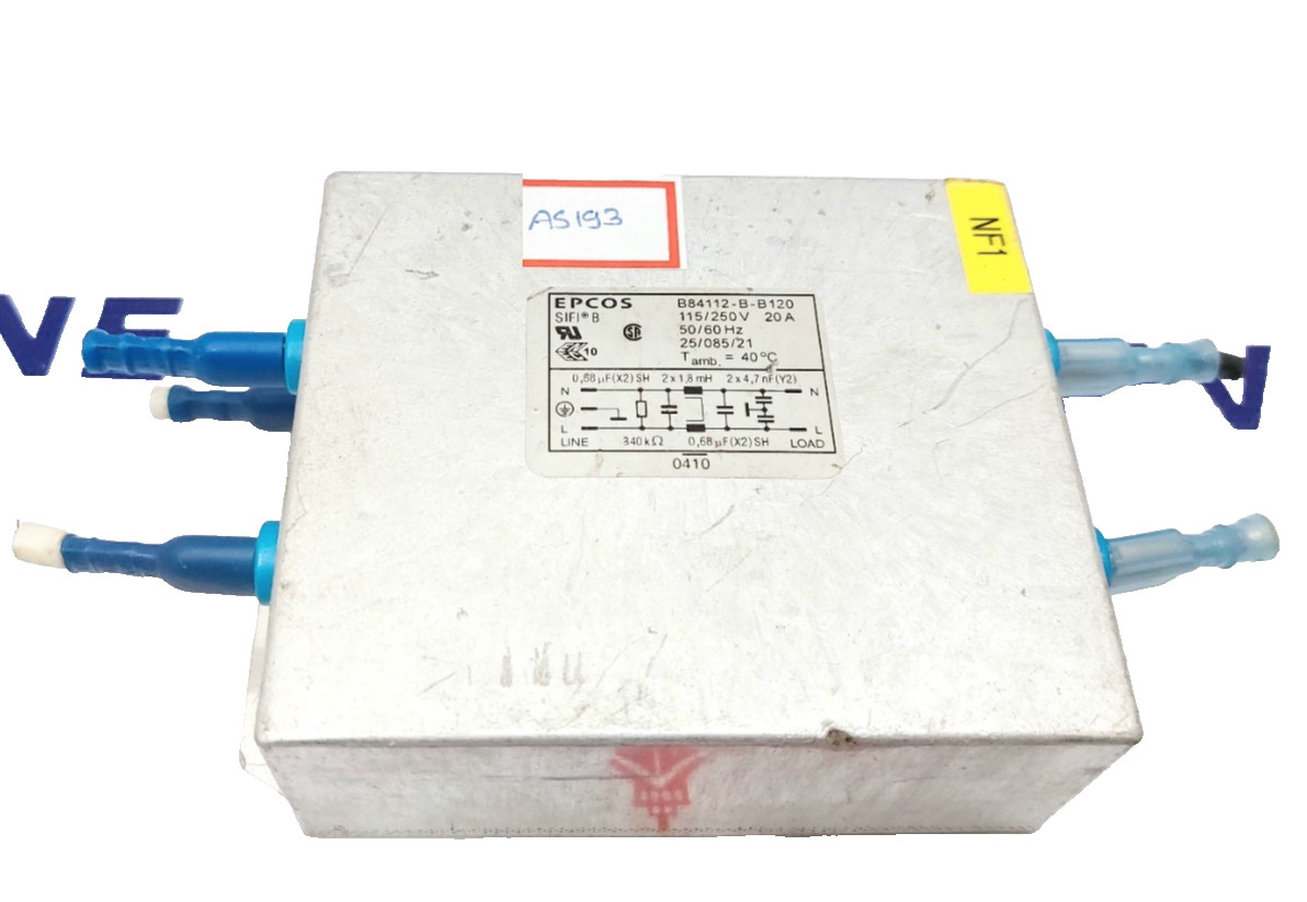 EPCOS B84112-B-B120 MAINS FILTER 115/250V 20A 50/60HZ (FREE SHIPPING)