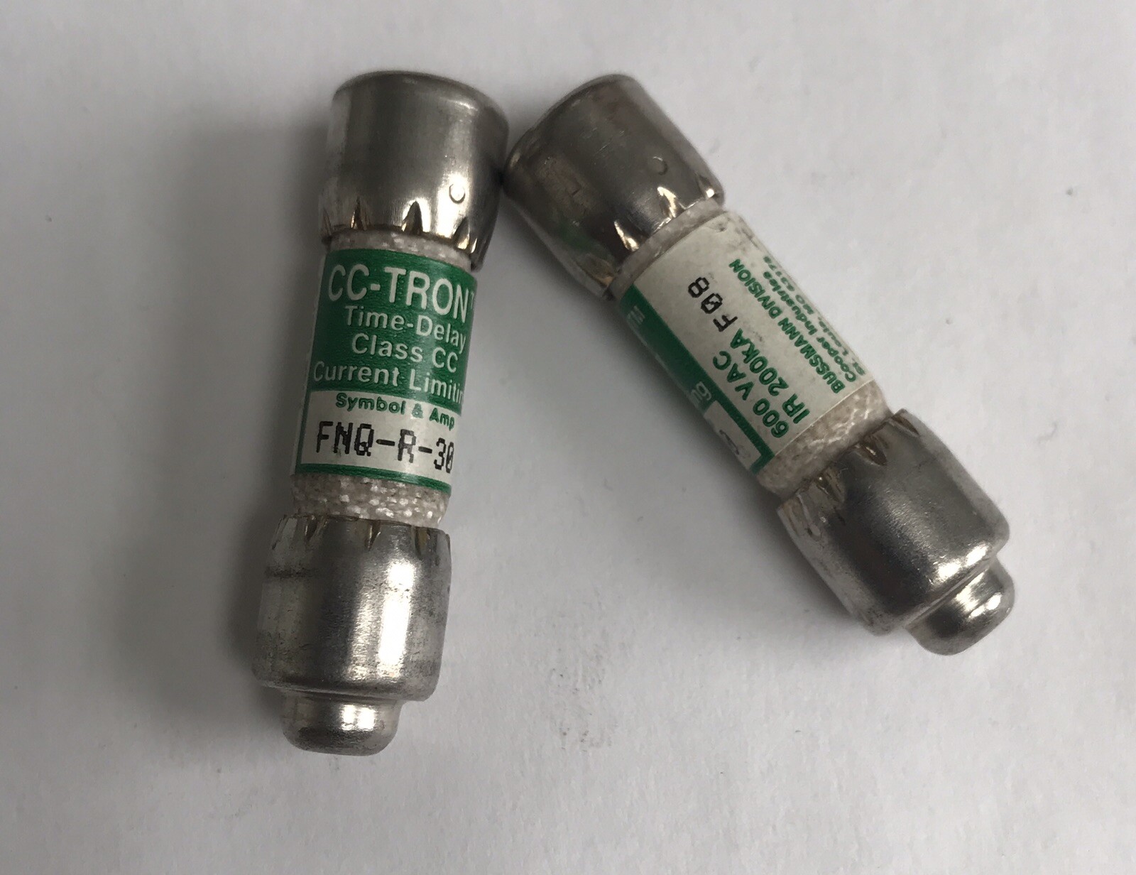 Bussmann CC-Tron FNQ-R-30 Fuse, Time Delay Fuse, Class CC (LOT OF 10)