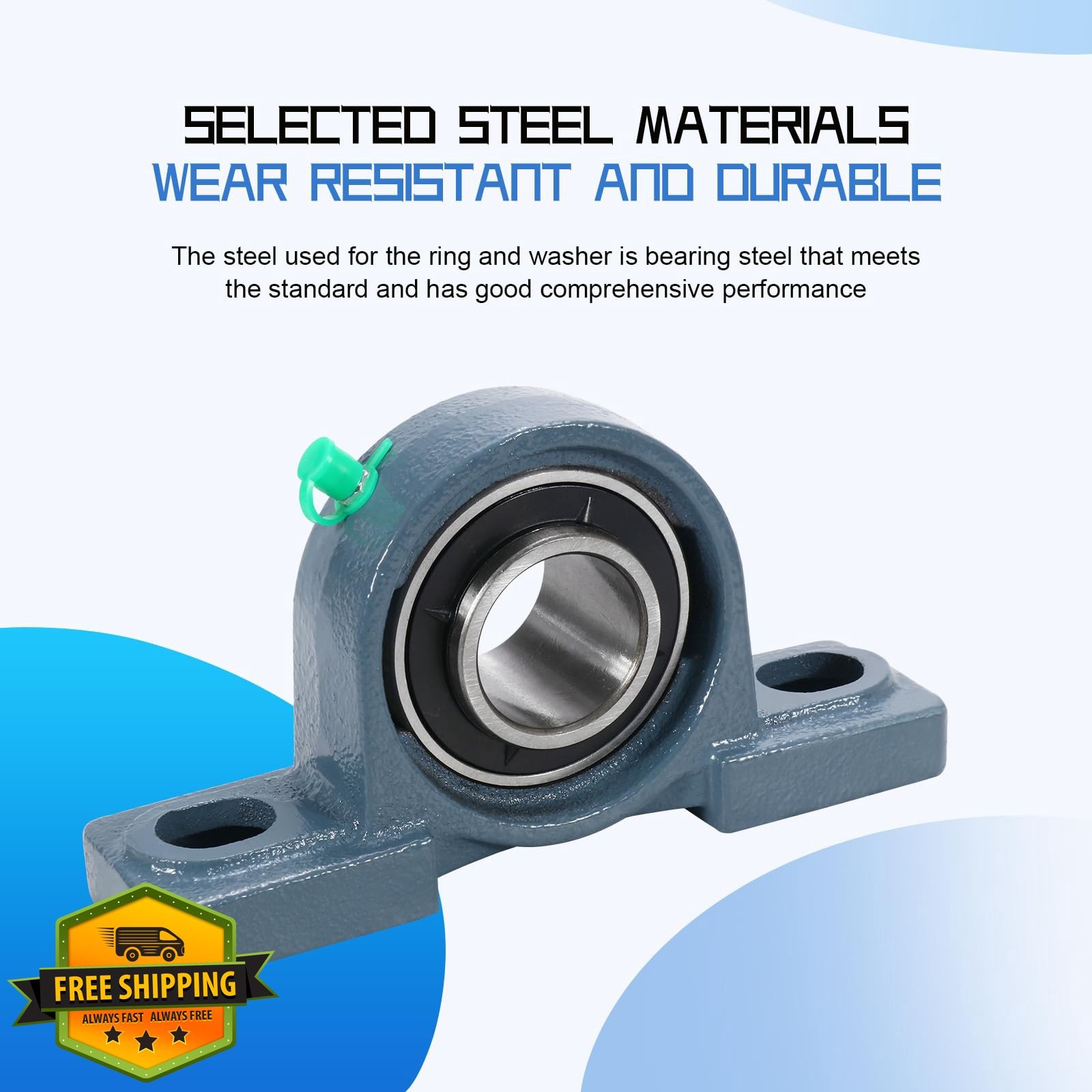 SUPLABEL UCP207-20 Pillow Block Bearing 1-1/4″ Bore 4 Pcs