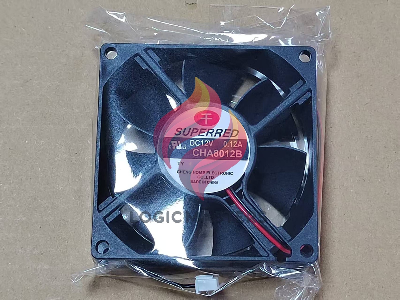 SUPERRED CHA8012B 12V 0.12A 80mm power supply mute chassis cooling fan 2pin