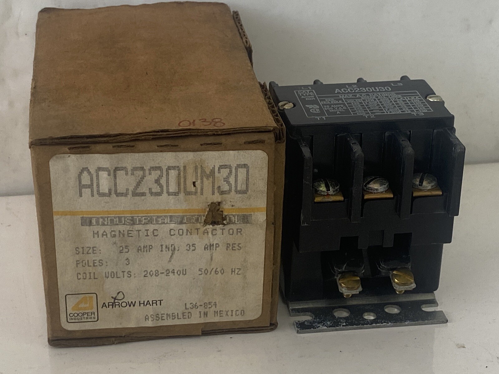 ACC230UM30 Cooper Arrow Hart Industrial Control Magnetic Contactor