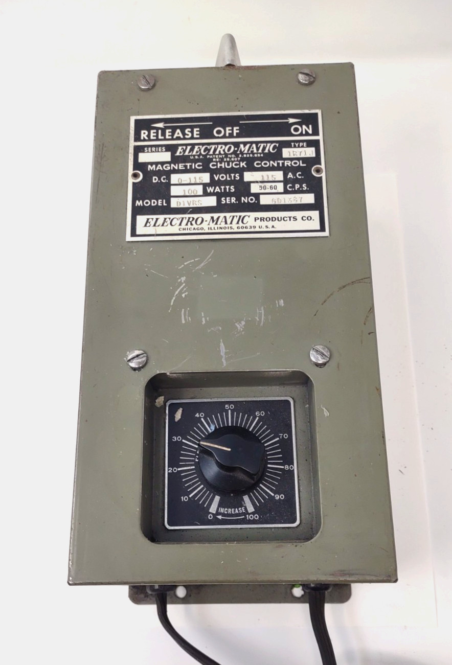 ELECTRO-MATIC D1VRS MAGNETIC CHUCK CONTROL 115V