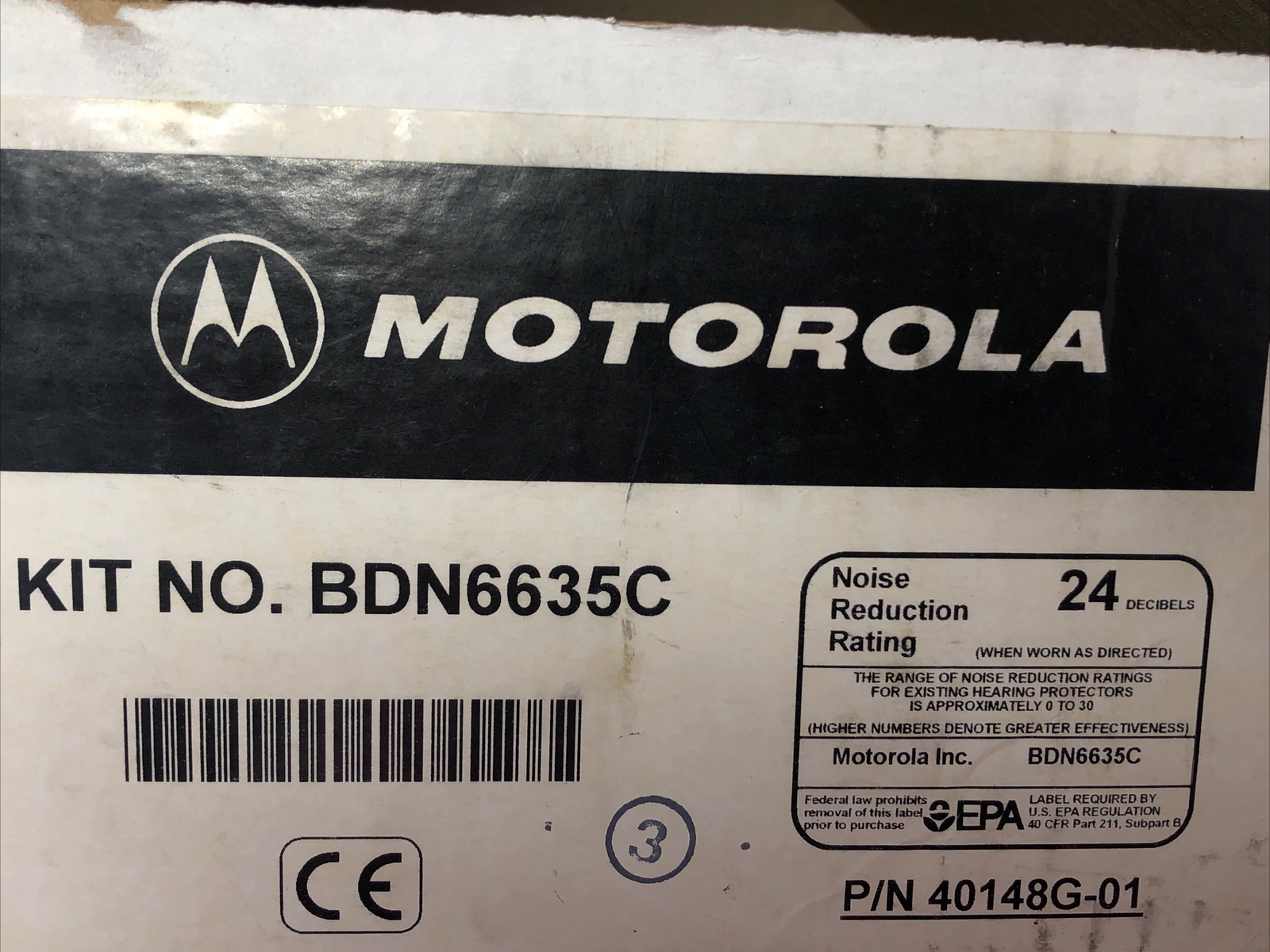 Motorola BDN6635C Heavy Duty Headset with Noise Cancelling Boom Mic