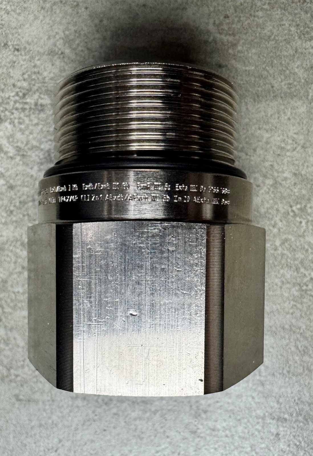 PEPPERS AR1BFK1/NP/M32/100NPT N.P Brass Adaptor Ex M32 Male to 1″ Female + Acc