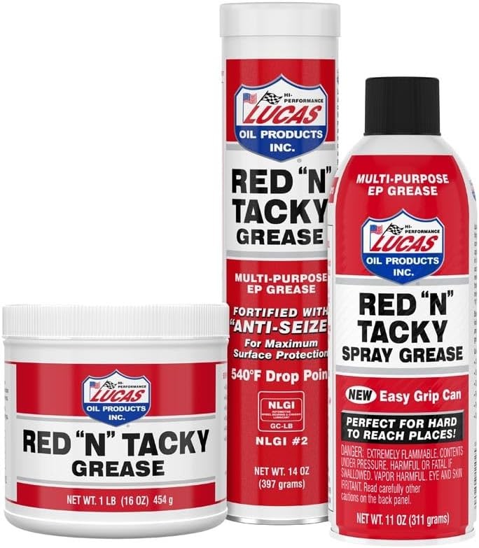 Lucas Oil 11025 Red “N” Tacky Easy Grip Aerosol Spray – 11 Ounce