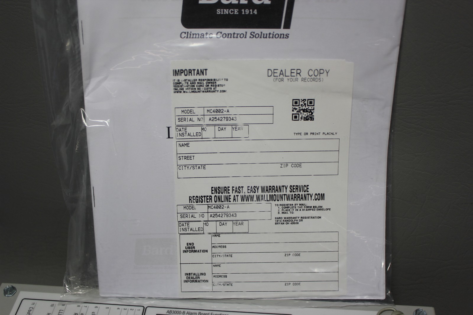 NEW BARD MC-SERIES SOLID STATE DUAL LEAD/LAG CONTROLLER MC4002-A