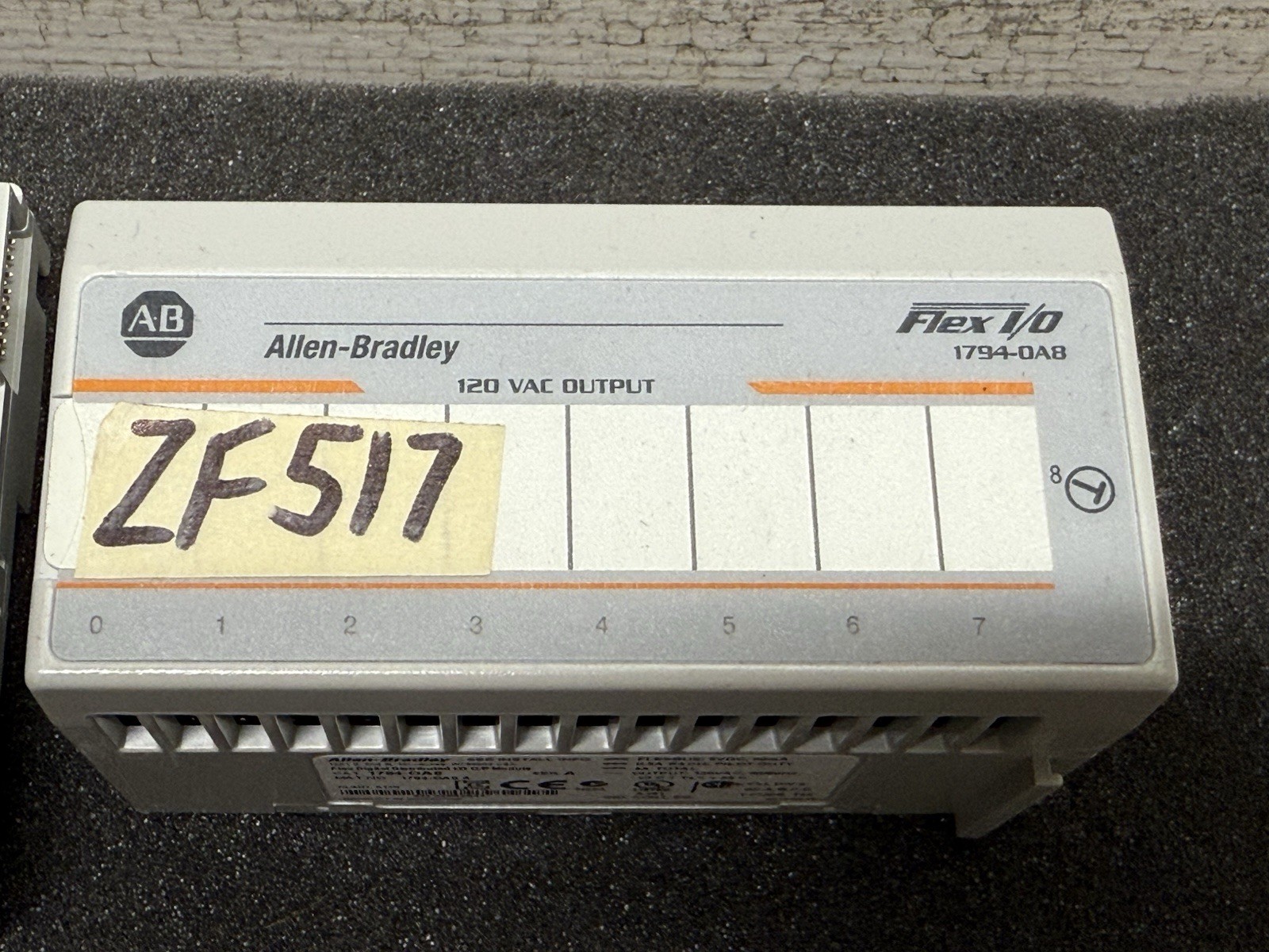 Allen Bradley 1794-OA8 module with 1794-TBNF terminal Base