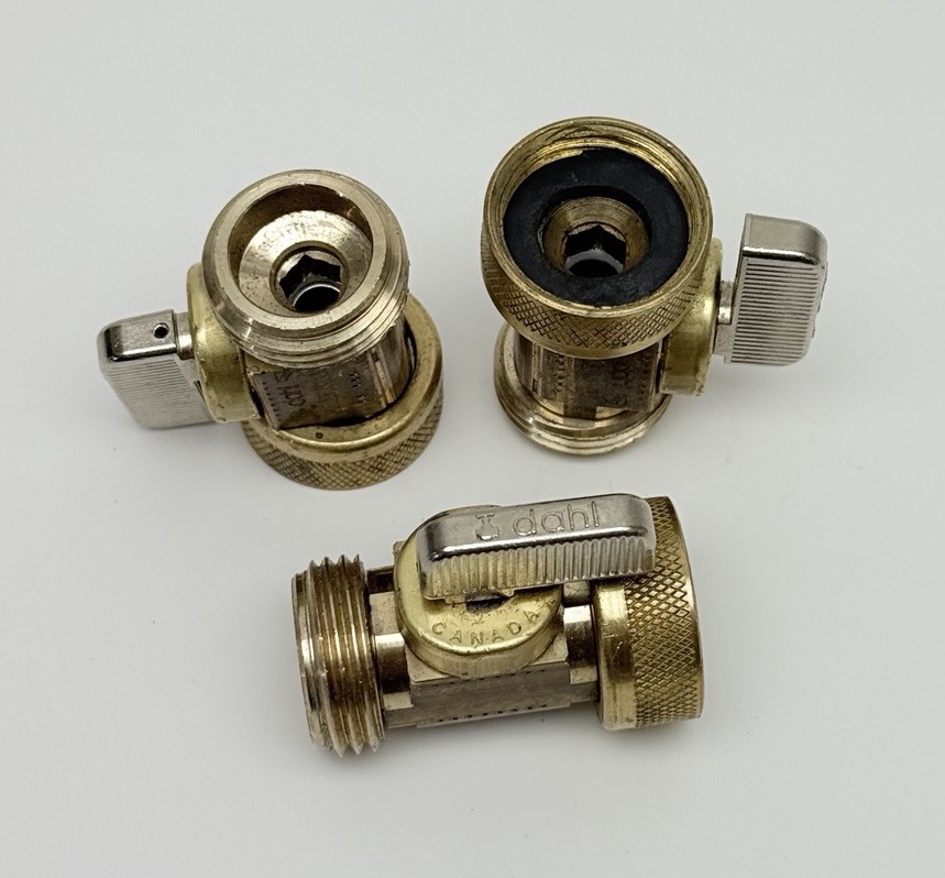 Lot Of 3, Dahl 3/4″ Female x 3/4″ Male Ball Valve, Brass