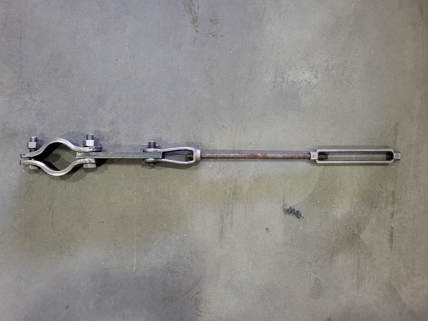 2″ Pipe Clamp Turnbuckle & Threaded Rod 52″ Long – Pipefittings