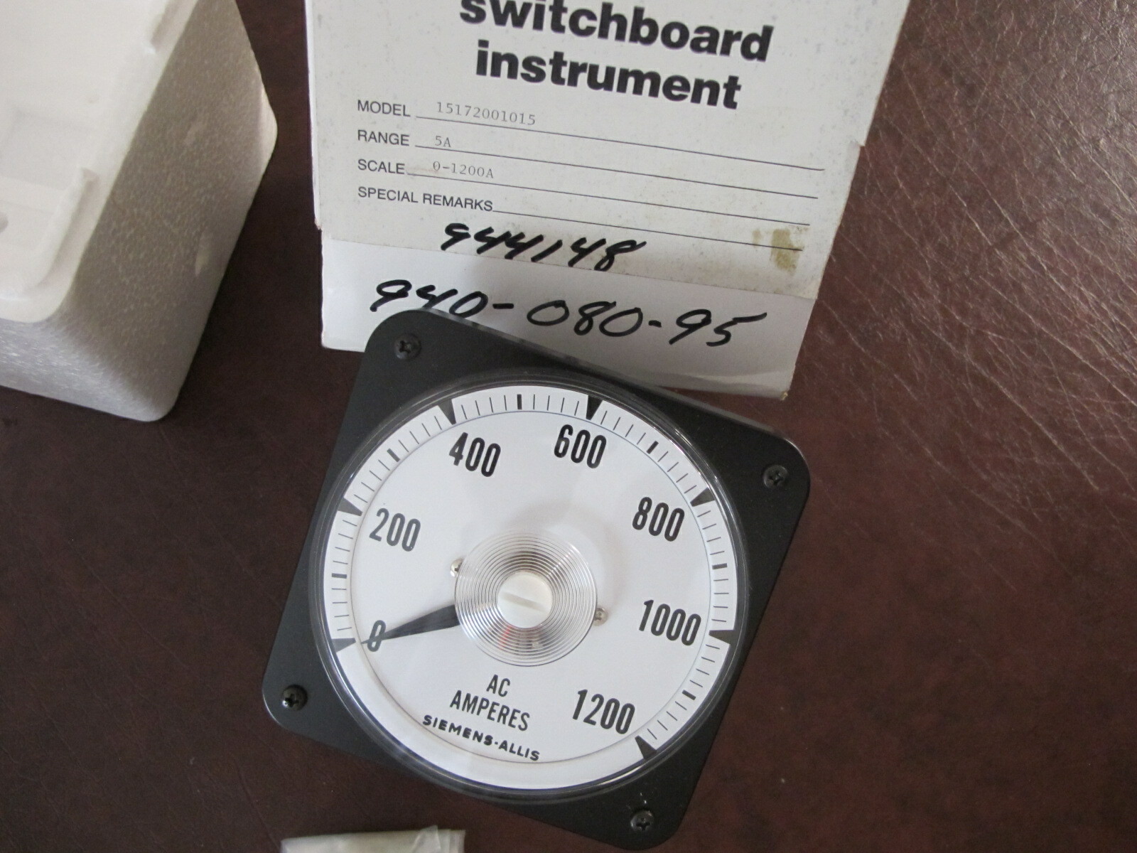 seimens-allis 15172001015 0-1200A Panel Meter NEW
