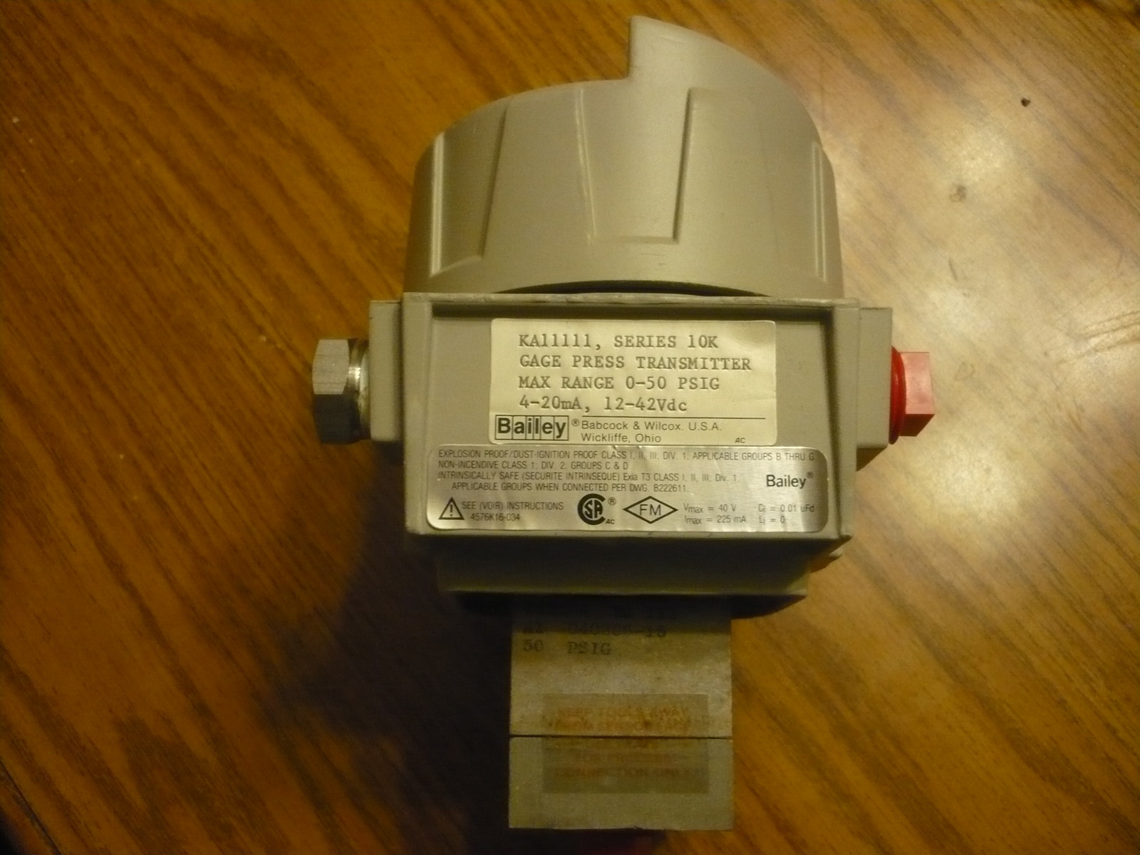 New Bailey KA11111 10K Gage Press Transmitter