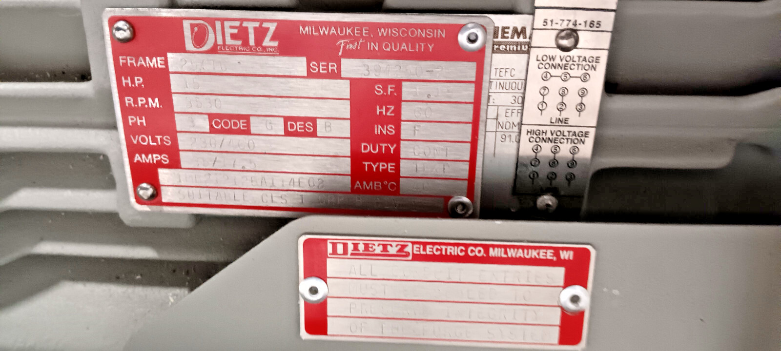 NEW MAGNATEX MPL42-V65N-250TC-HC MagDrive Sealess PUMP ASSEMBY 15HP!!!