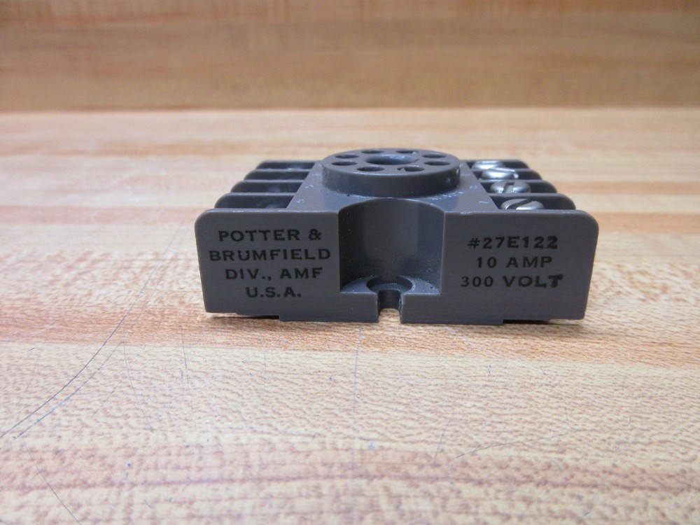 Potter & Brumfield 27E122 Relay Socket (Pack of 3)