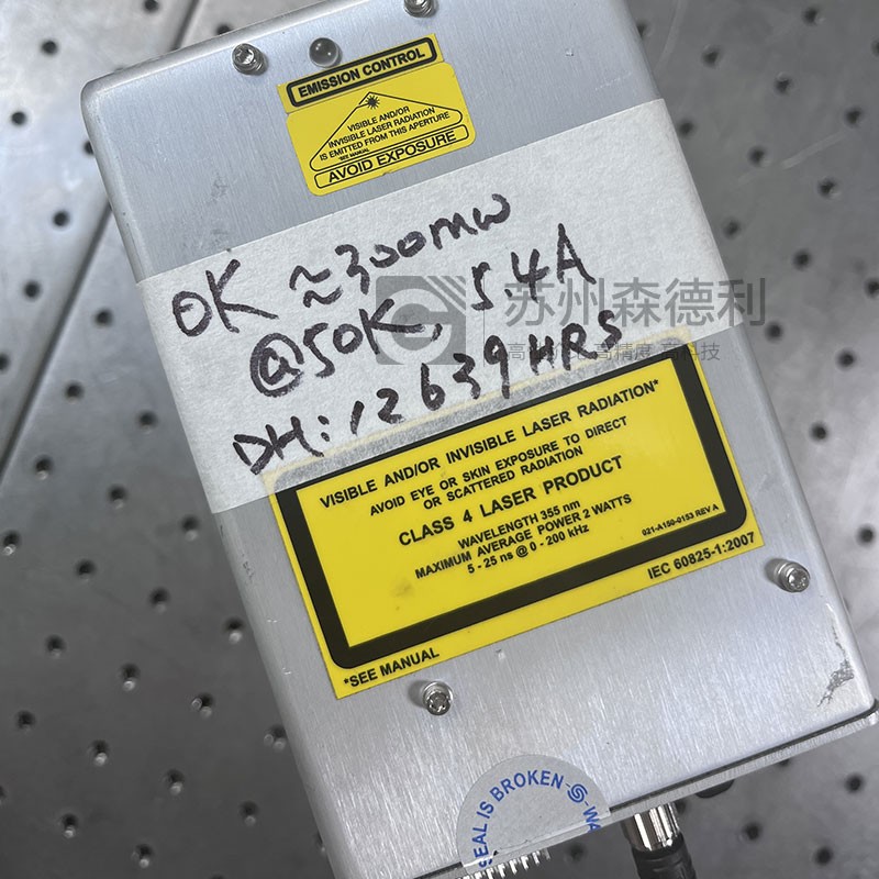 Used Spectra Physics laser Explorer one 355nm EONE-355-300