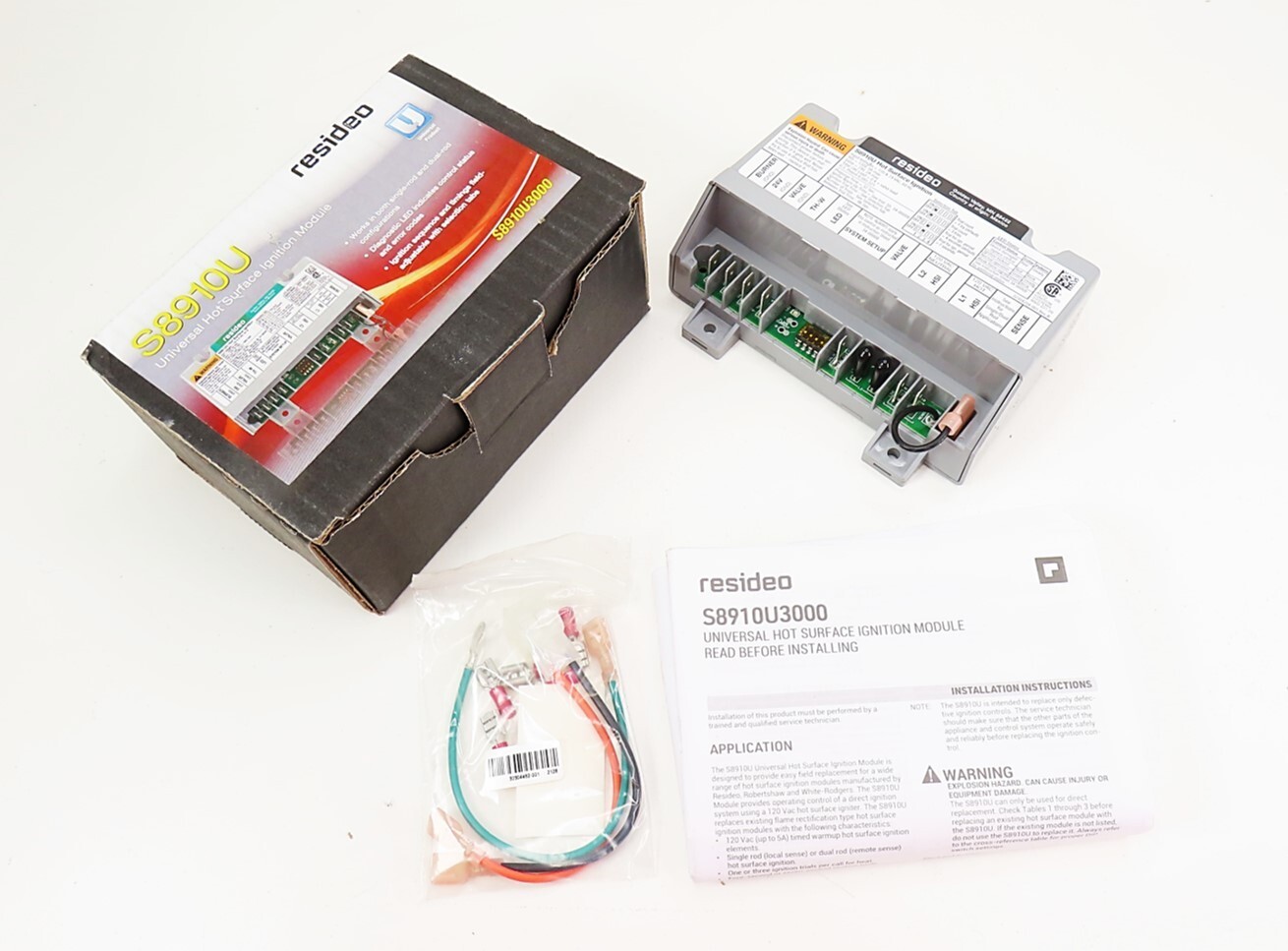 Resideo S8910U3000 Universal Hot Surface Ignition Module NEW IN BOX