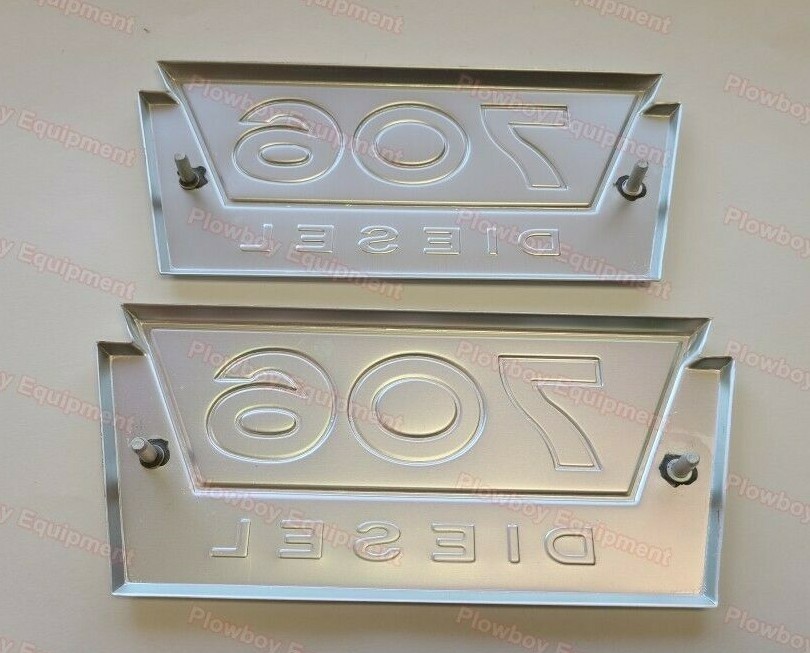381555R1 Side Emblem SET of 2 for FARMALL IH International Tractor 706 DIESEL