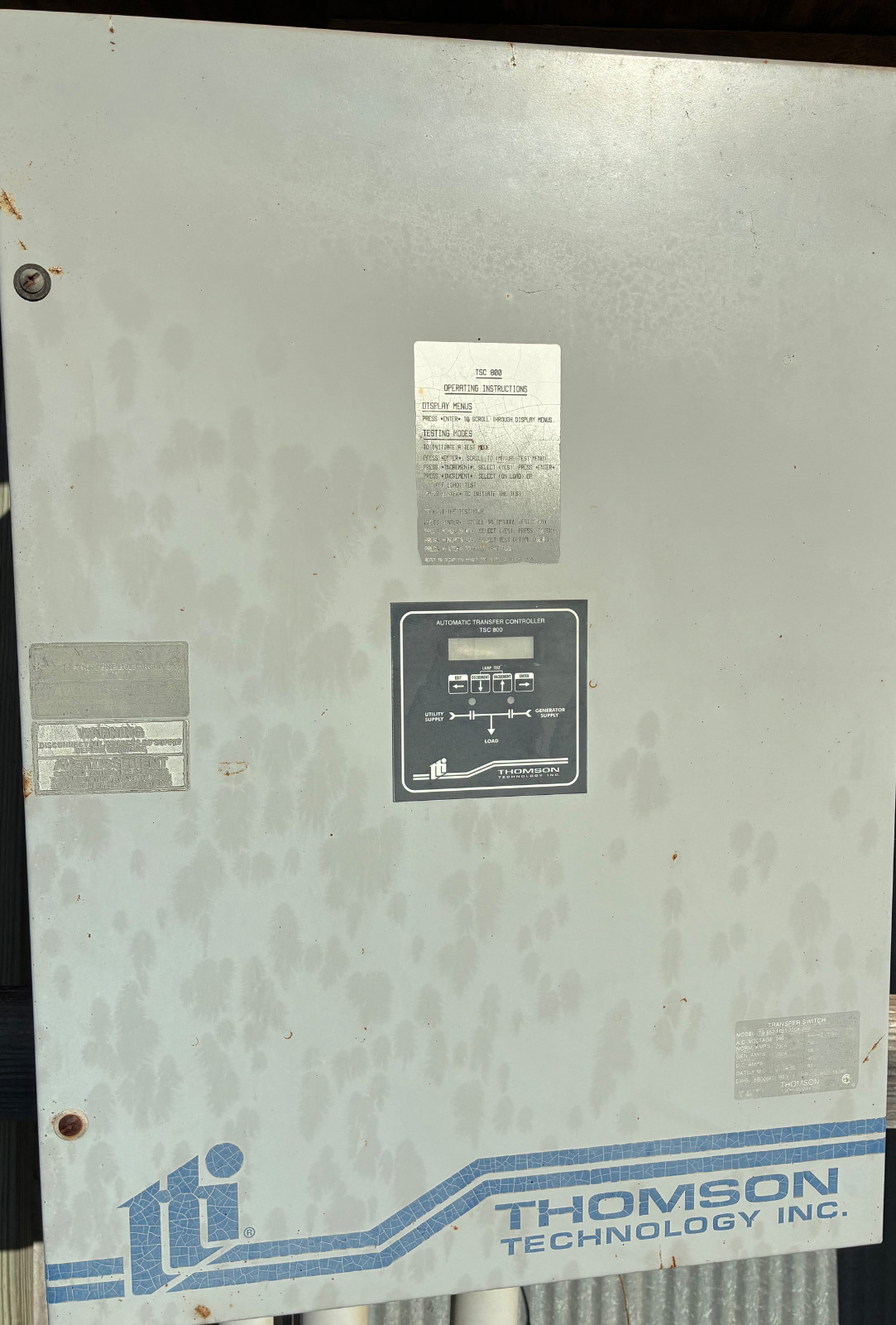 Thomson TS852-MS3 200A Automatic Transfer Switch 240V Generator ATS TSC800
