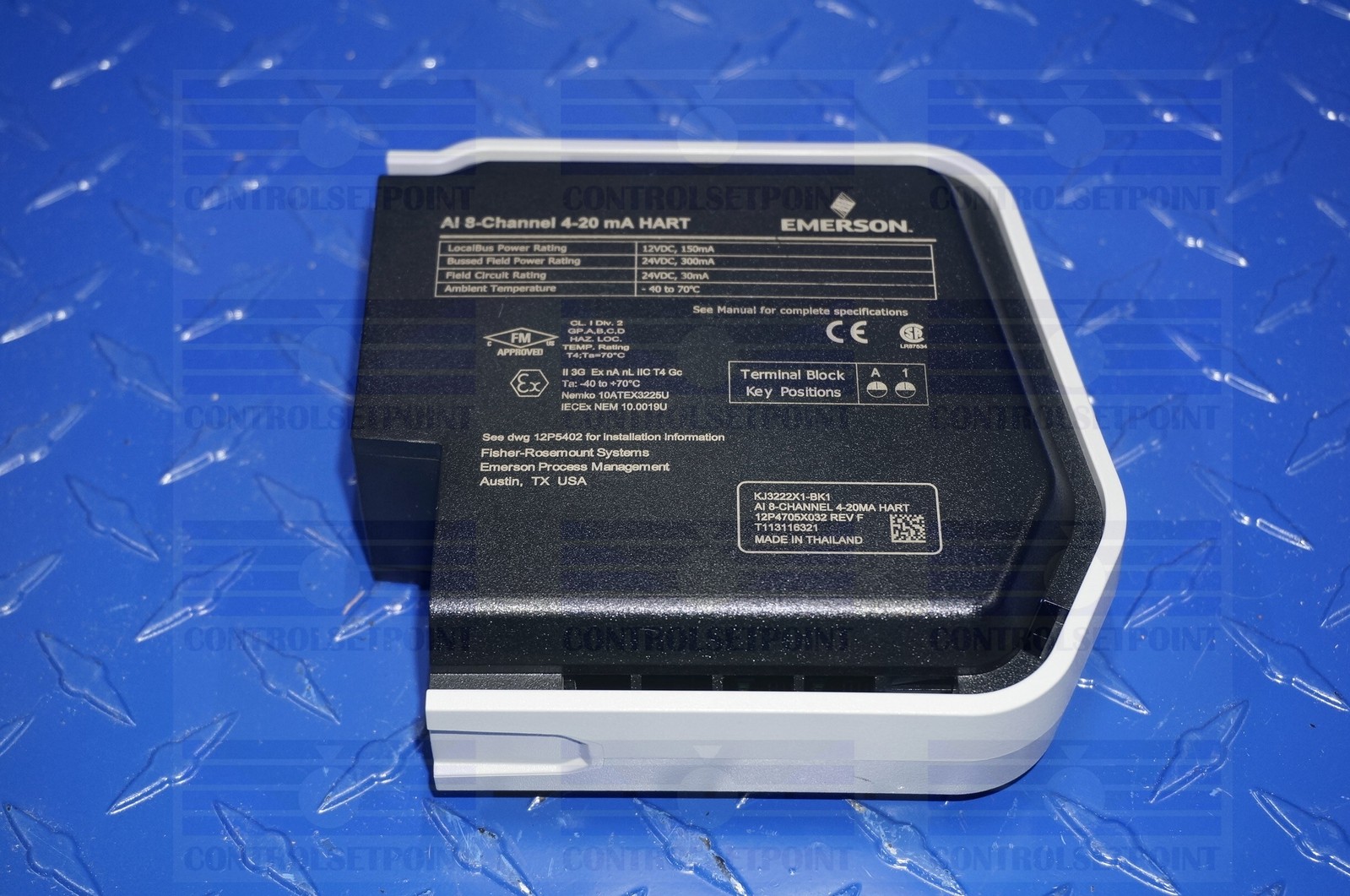 EMERSON DELTAV KJ3222X1-BK1 8 CH AI 4-20MA HART KJ3222X1BK1 SE4003S2B1 12P4705