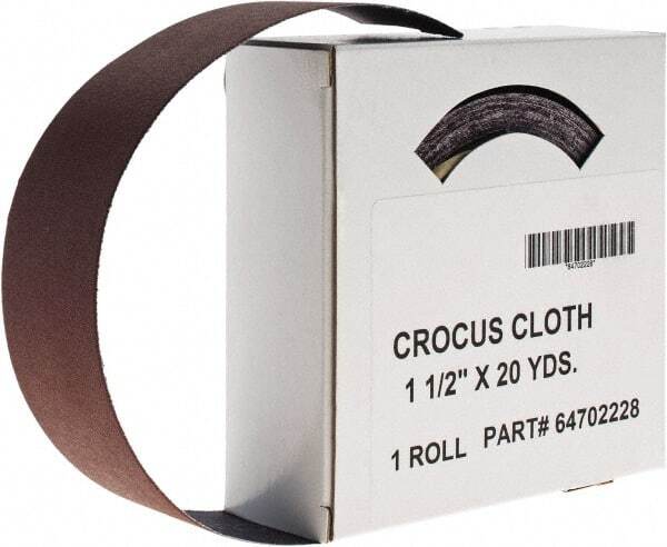 1-1/2″ x 20 Yd Crocus Shop Roll Fine Grade, J Weighted Cloth Backing