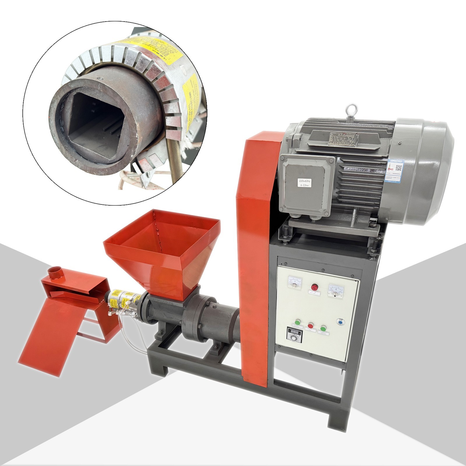 Wood Charcoal Molding Machine (220V 3PH, 27.4kW, 220kg/h, 4400-5000kcal/kg)