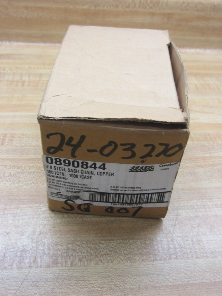 Campbell Chain 0890844 Steel Sash Chain 100 Feet