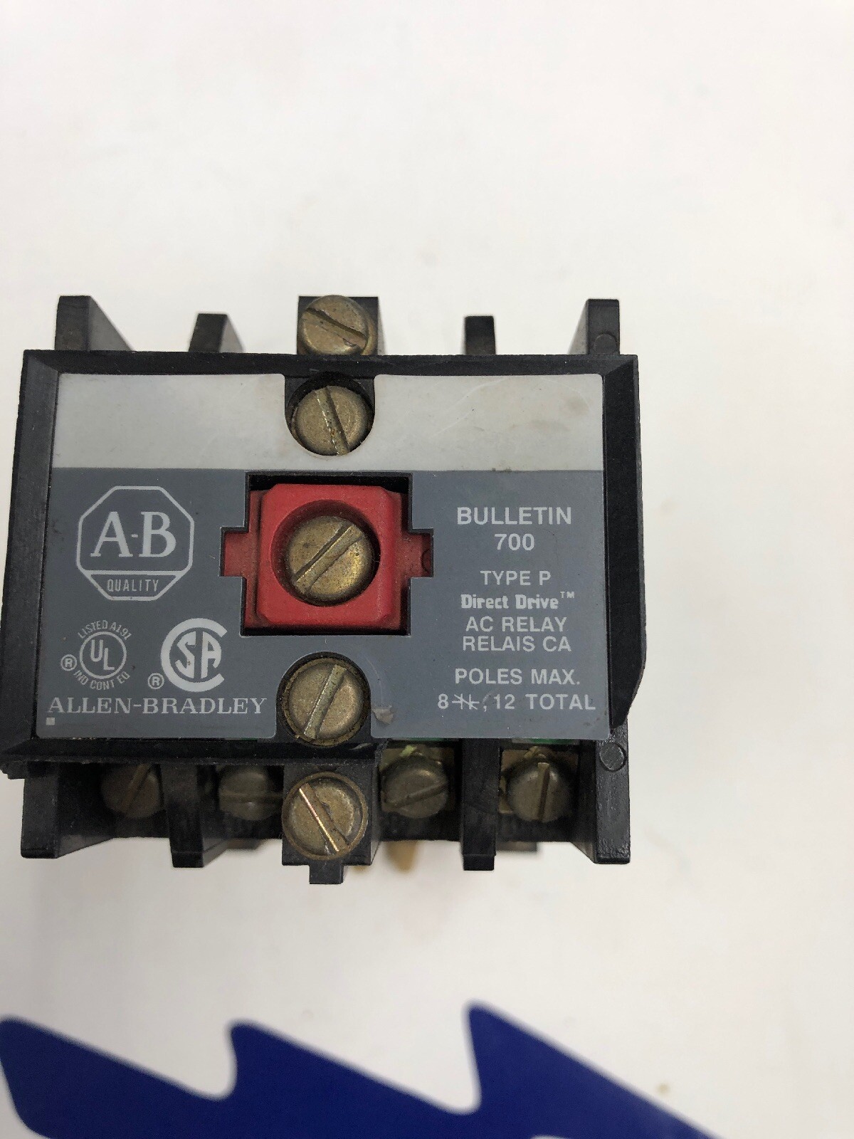 ALLEN BRADLEY 700-PB20 ADDER BLOCK &700-P400A1 AC Relay