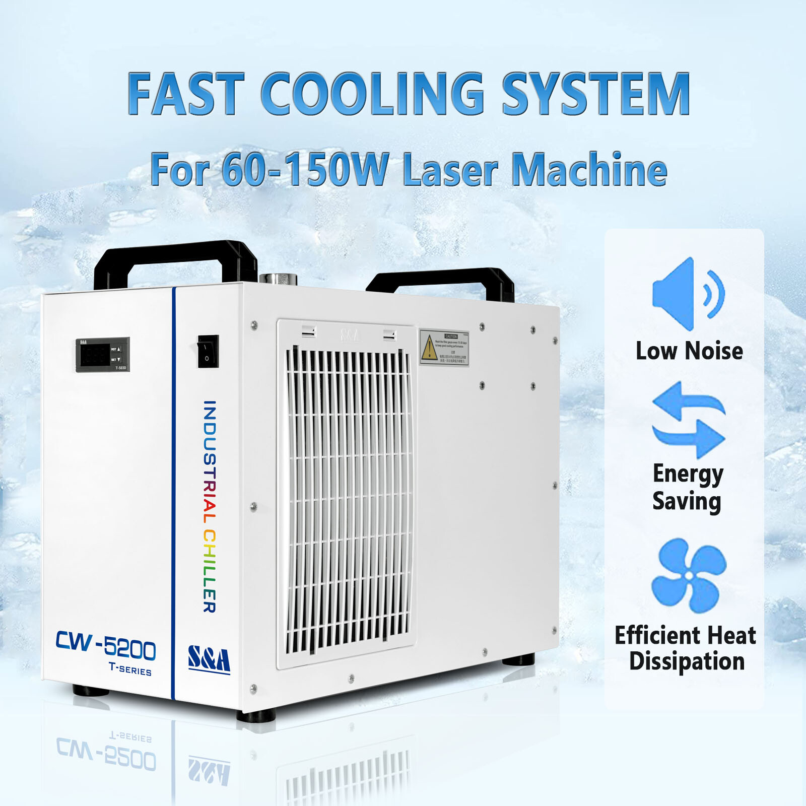 Industrial Water Chiller S&A CW-5200DH For Laser Machine Cutter Engraver US SHIP