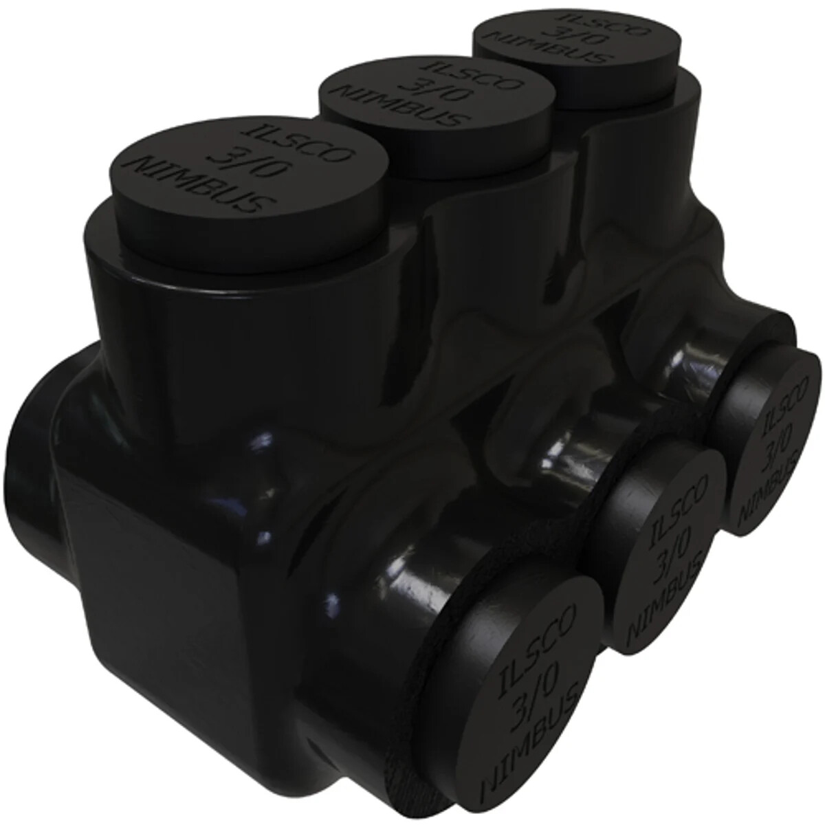 Ilsco PBTD Nimbus Insulated Aluminum Multi-Tap Connector, 3/0-6, 3 Ports