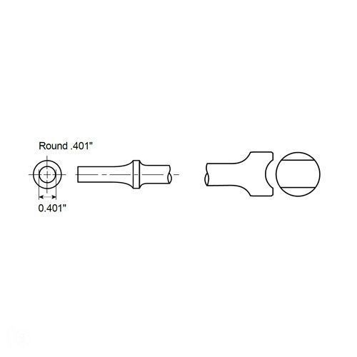 Chicago Pneumatic A046057 Chisel Tie Rod Shank Round .401” MFGD