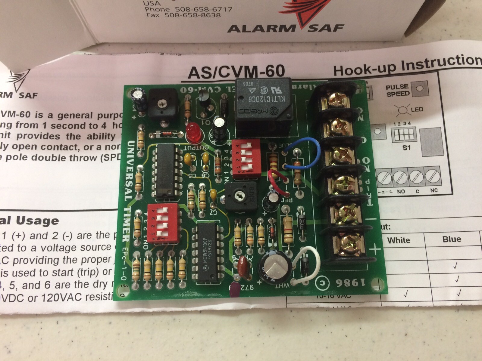 Alarm Saf CVM-60 Timer (Free Ship)
