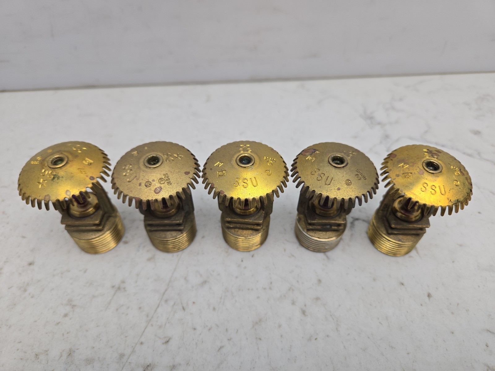 5 Pack Star SG Sprinkler Head SSU Globe Standard Spray Upright 360 S2810 Used
