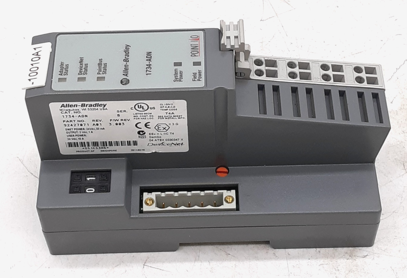 Allen-Bradley 1734-ADN Network Adaptor w/ 1734-RTB Terminal Block – Lot of 2