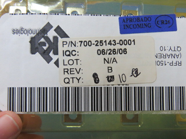 ANAREN RFP-150N50TE Qty of 2 per Lot Flange mount 50 Ohm termination; TERMN SMD