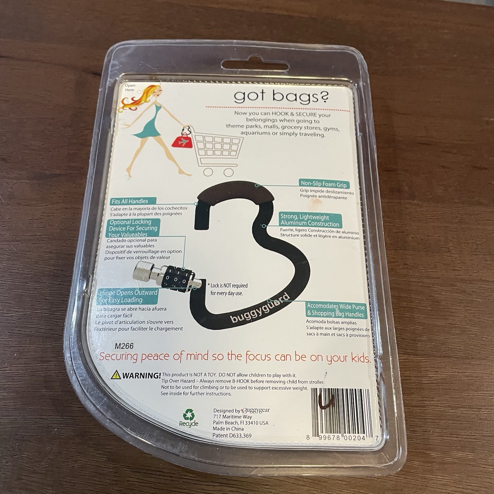 BuggyGuard B-Hook Anti Theft Hook & Secure