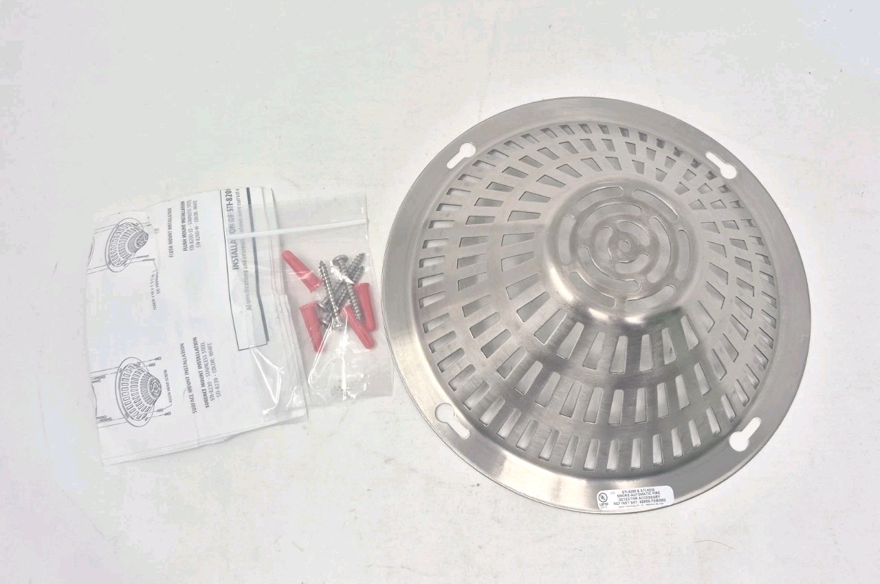 Safety Technology International STI-8200-SS Stainless Steel Smoke Detector Cover