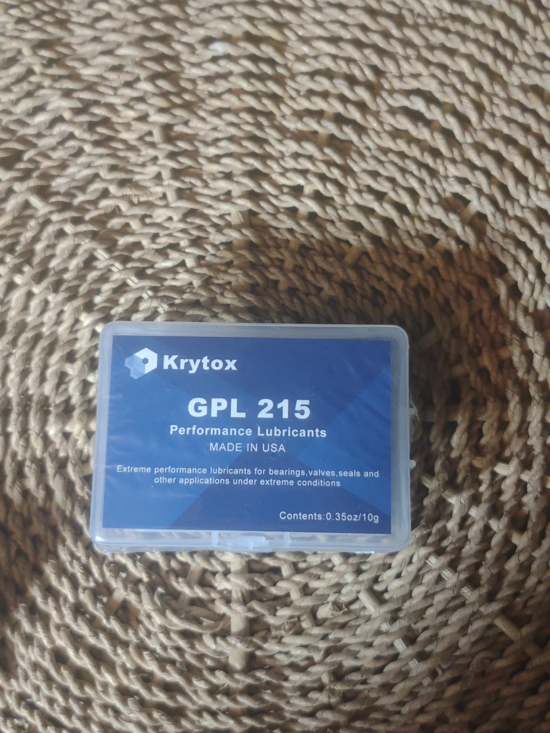 Krytox GPL 215 Performance Lubricant Made In USA 0.35 Oz/10g