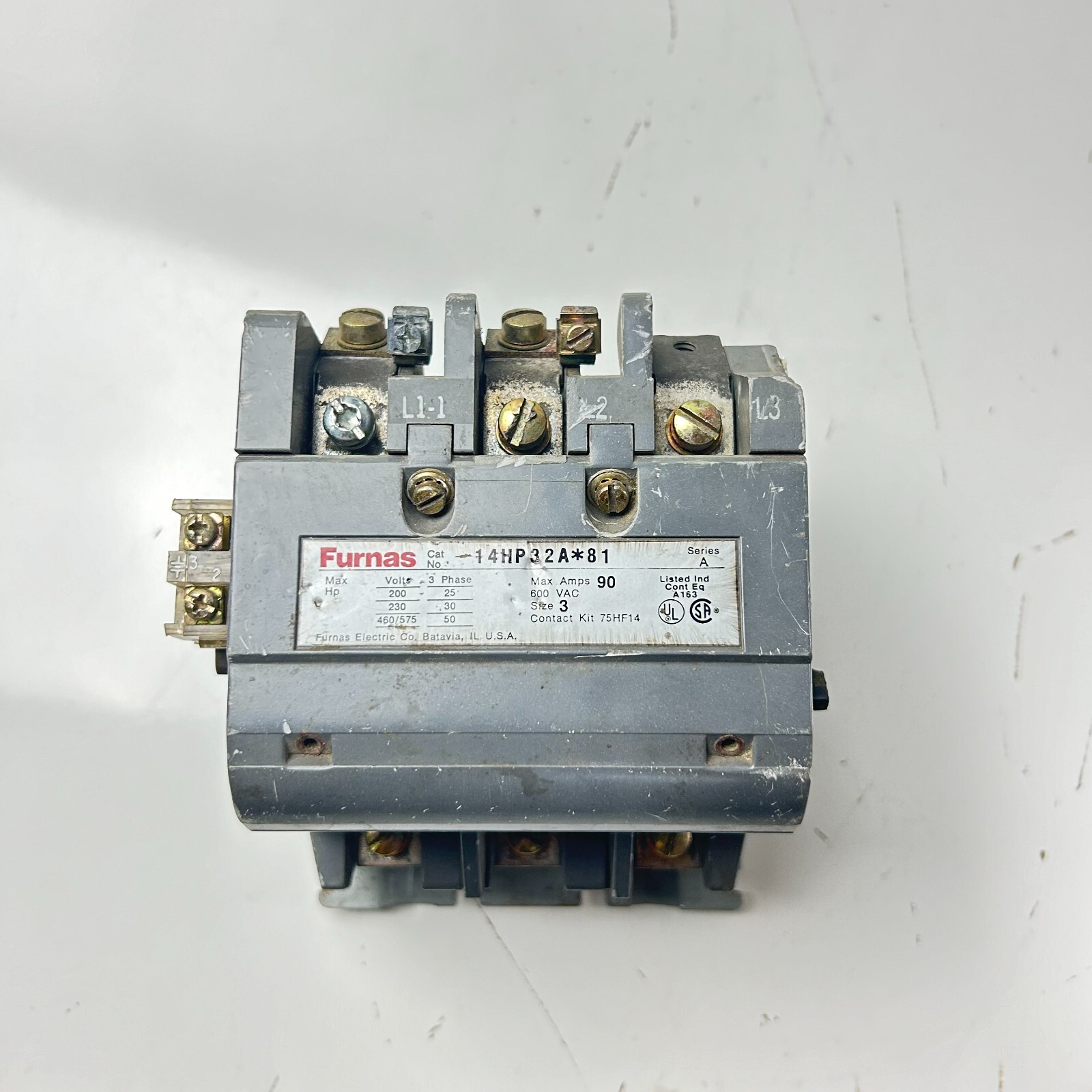 FURNAS ELECTRIC CO 49AAFO 14HP32A*81 Starter 3PH 90AMP 600VAC