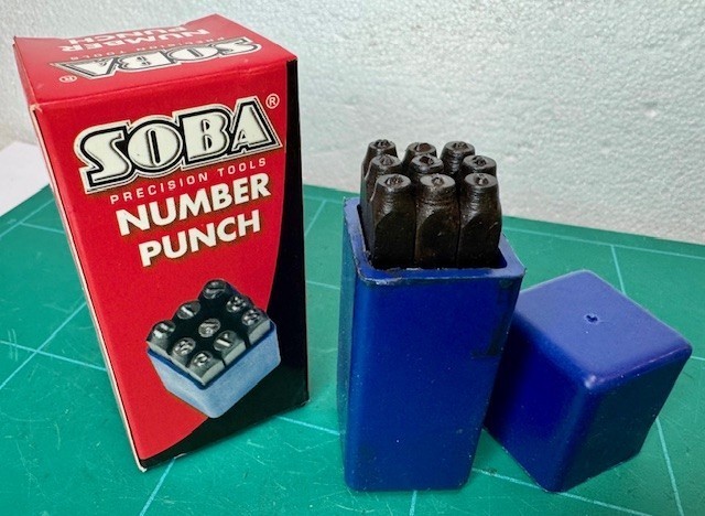 Number Punch Set 1/16″ BARGAIN CLEARANCE PRICE