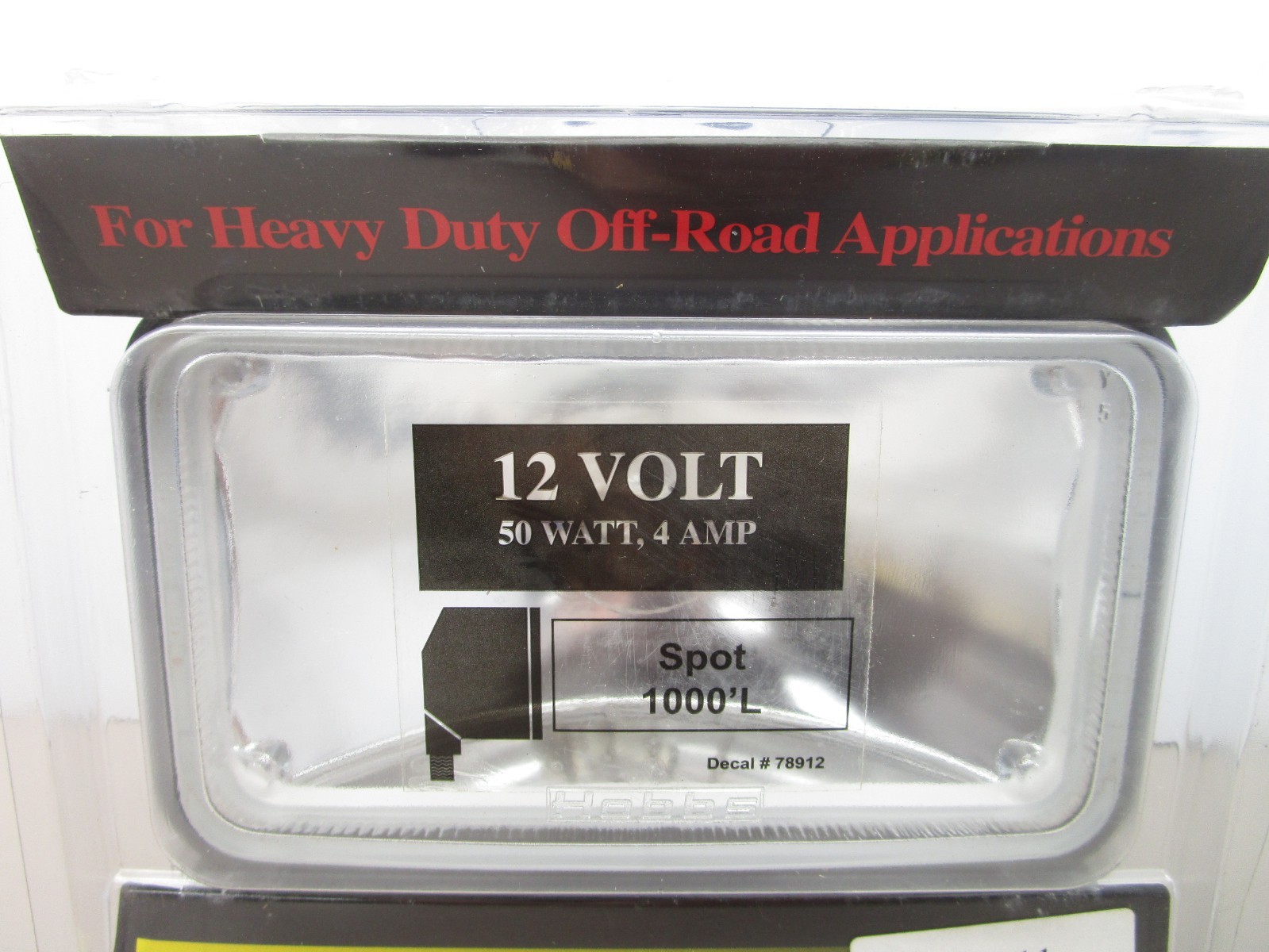 Hobbs 73764-11 Halogen Work Lamp 3″ x 5″ Spot Light 12-volt 50-watt 4-amp