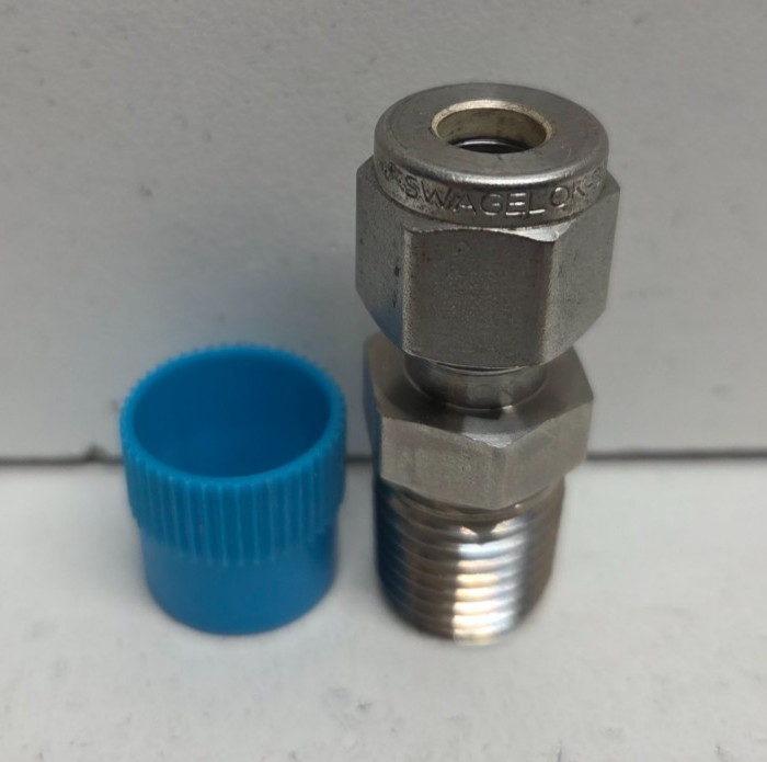 NEW NO BOX! SWAGELOK 1/4″ TUBE OD X 1/4″ MNPT STAINLESS CONNECTOR SS-400-1-4